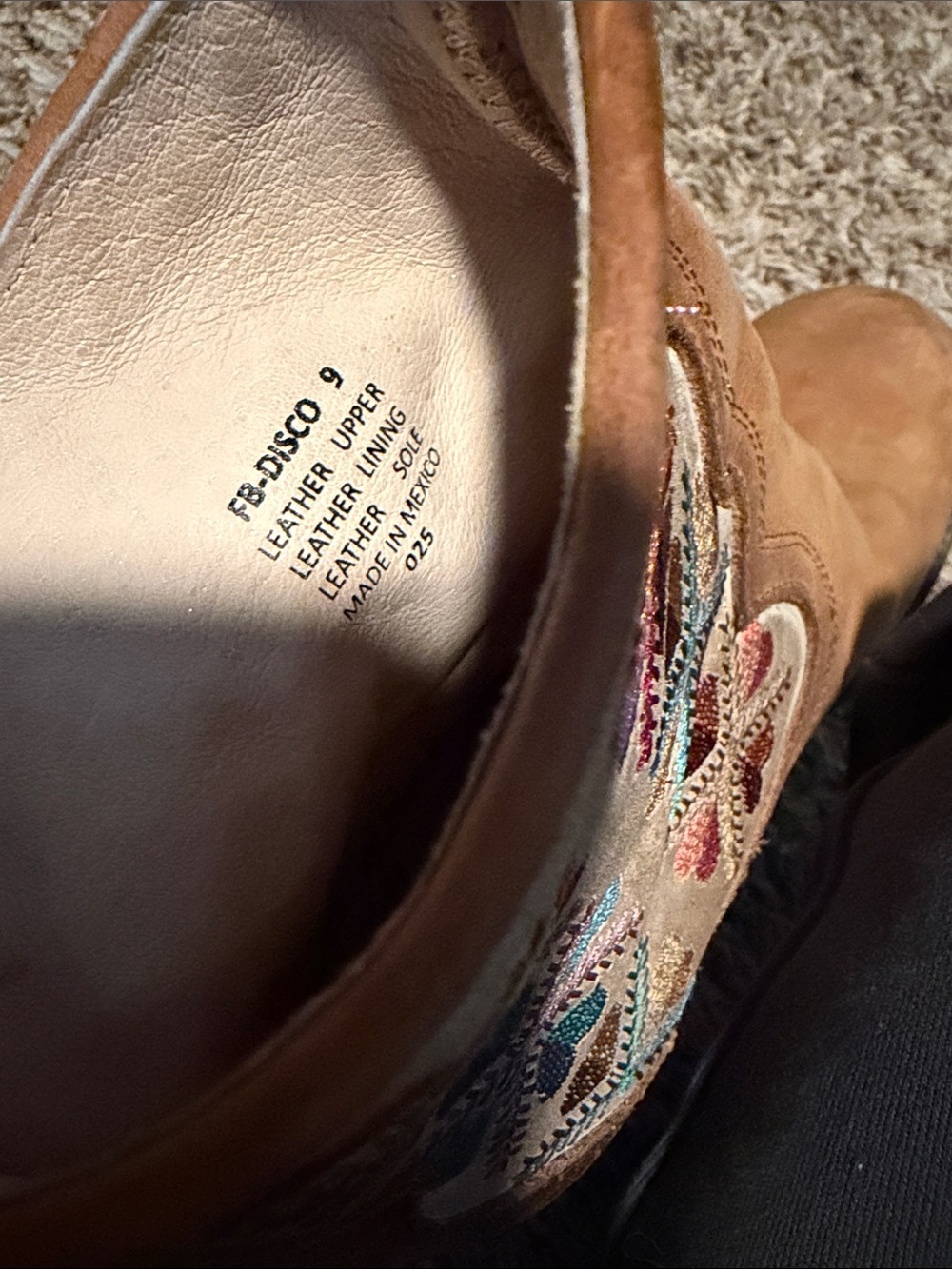 FREEBIRD DISCO BOOTS SIZE 9 - Picture 4 of 5